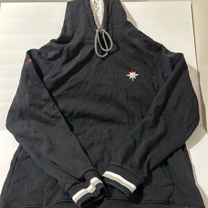 Barstool navy Hoodie with Embroidered Logo